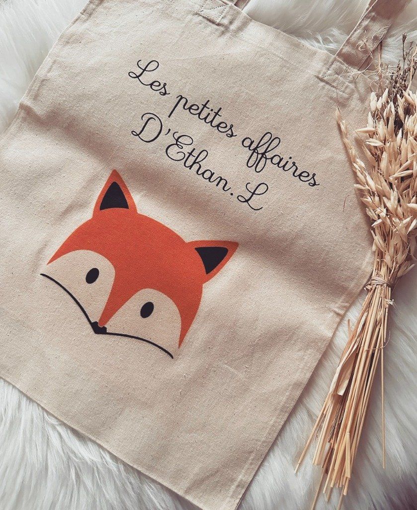 Tote bag personnalisé avec l'image de son choix