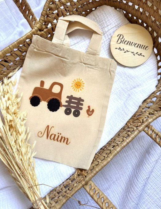 Tote bag enfant personnalisé avec l'image de son choix