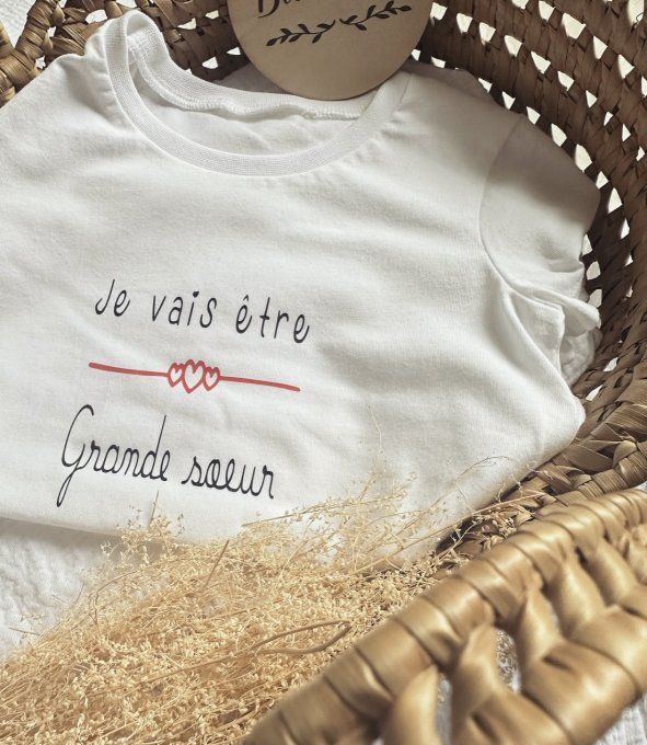 T-shirt enfant annonce grossesse