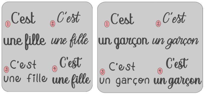 Carte annonce fille ou garçon bébé